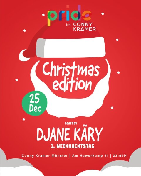 Pride Party Chrismas Edition  - Vorverkauf Ticket - 25.12.2024 - Club: Conny Kramer- Digital - Versandkostenfrei